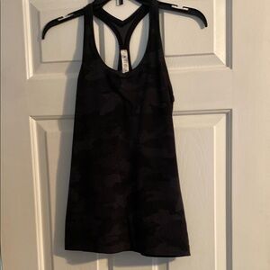 Lululemon Black Camouflage Women's Tank Top